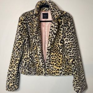Leopard Faux Fur Jacket